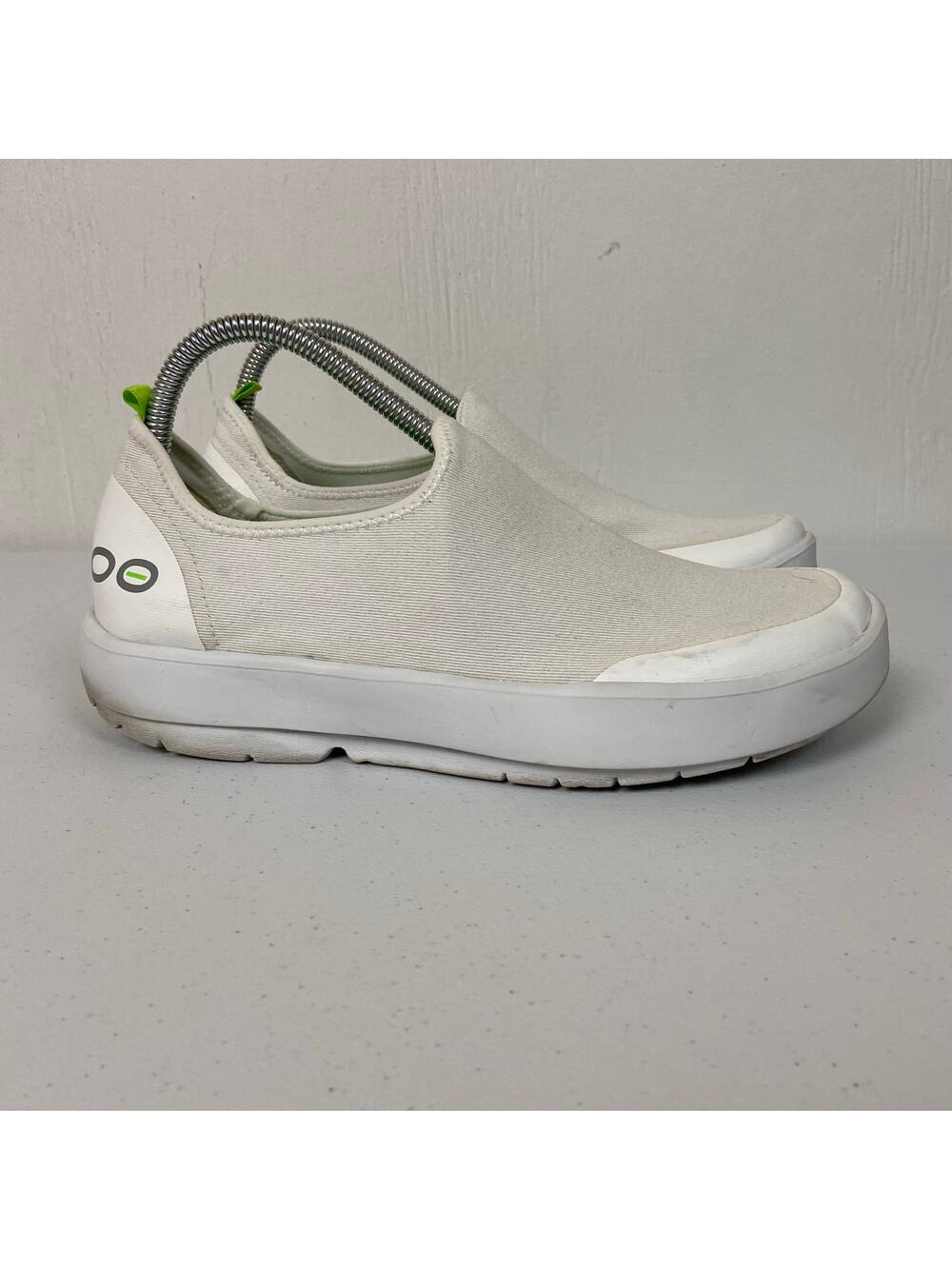 Oofos Women's Oomg Eezee Low Recovery Slip On Shoes White Comfort Sneaker 10